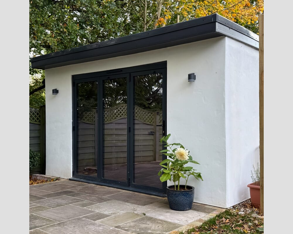 4200mm Grey Aluminium Bifold Doors - 5 Left